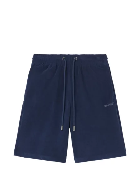 Шорти Off-white с автограф бяло