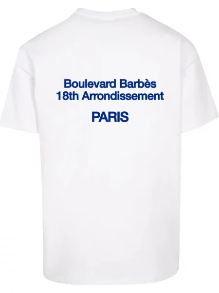 MT Upscale Póló Boulevard Barbès kék / piros fehér