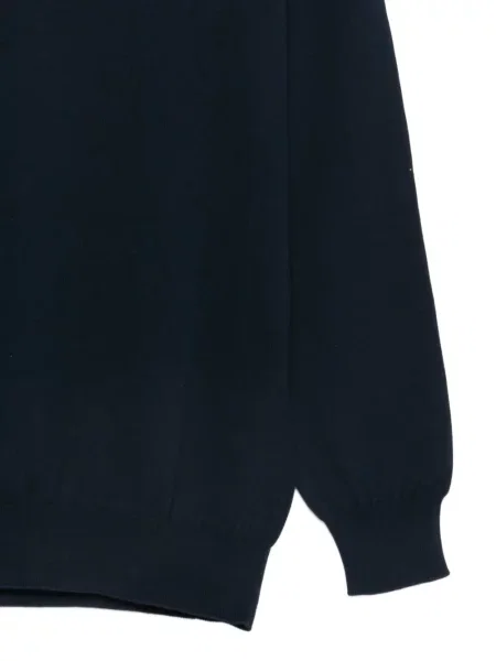 Pulover Kangra cu decolteu rotund albastru