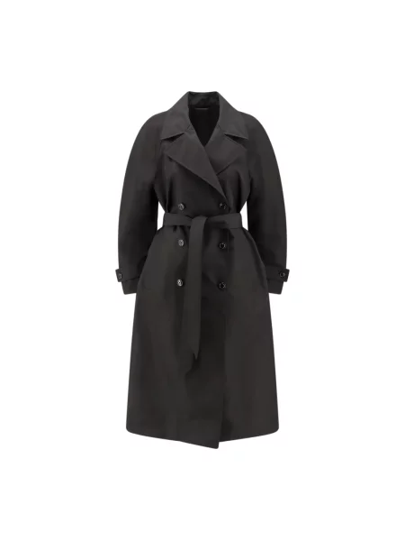 Długi trencz Moncler czarny