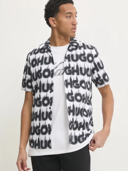 HUGO camasa din barbati regular alb
