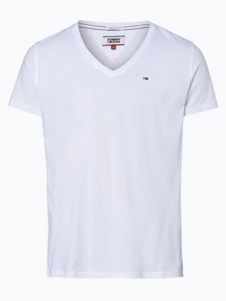 Tommy Jeans T-shirt Mężczyźni jednolity S biały