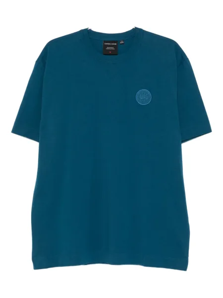 Tricou Canada Goose cu broderie albastru