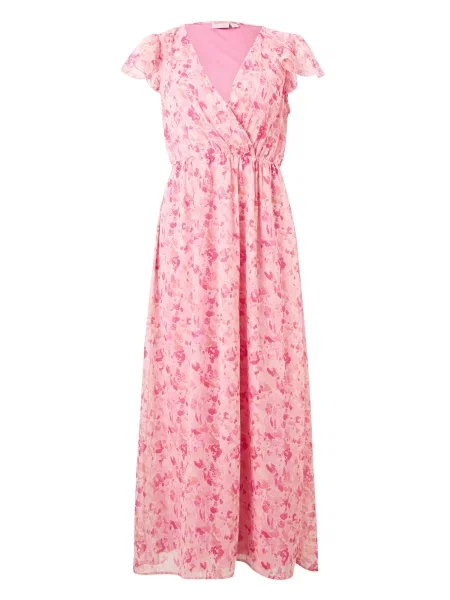 VILA Rochie de vară VIEMMA cireș / purpuriu / pepene roșu