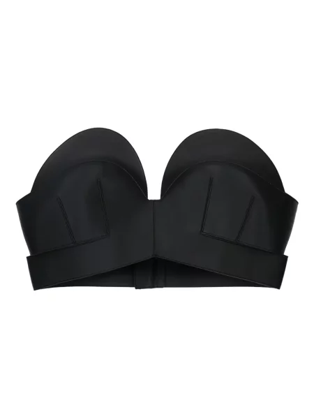 Cropp top Givenchy din piele negru