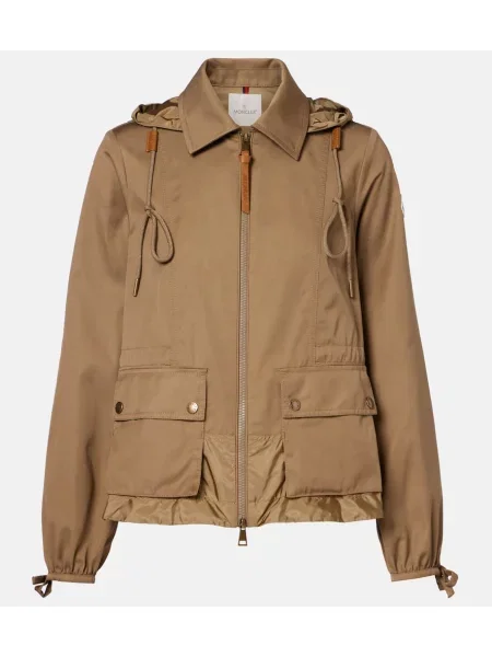Яке Moncler кафяво