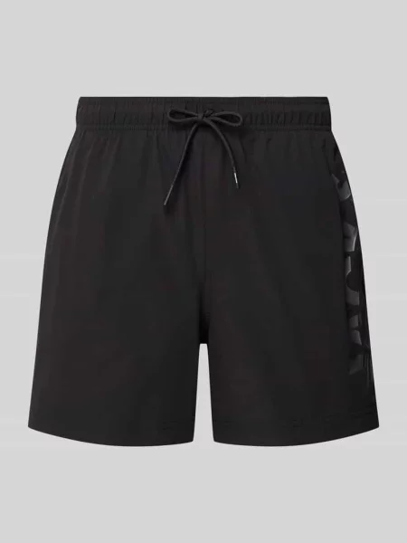 Kąpielówki Jack & Jones z nadrukiem czarne