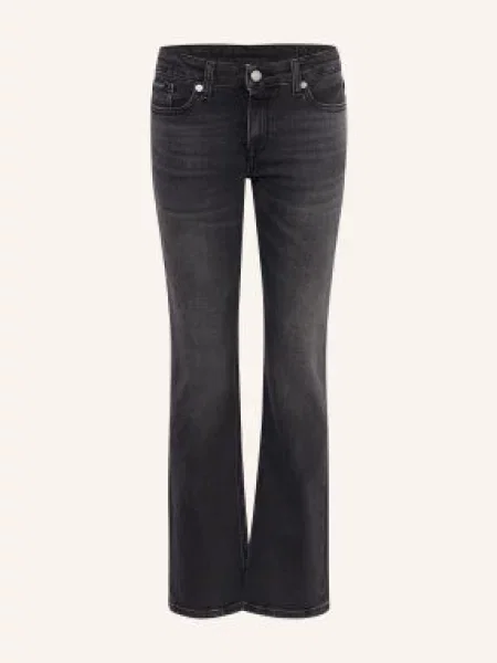 Calvin Klein Džíny S Rozšířenými Nohavicemi washed black černé