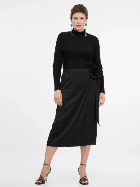 Fustă midi Orsay până la genunchi negru