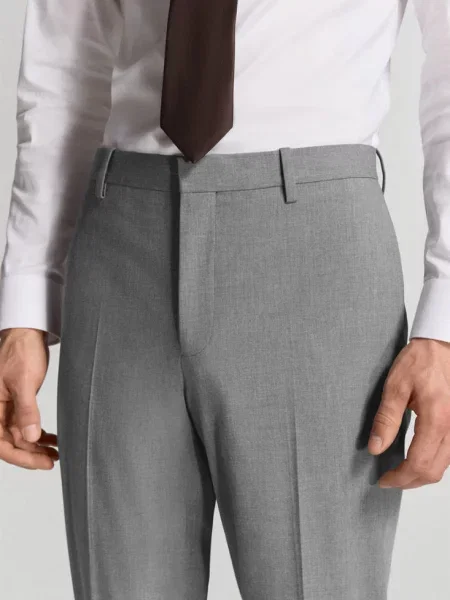 Spodnie garniturowe París super slim fit Mężczyzna 46 MANGO MAN szary