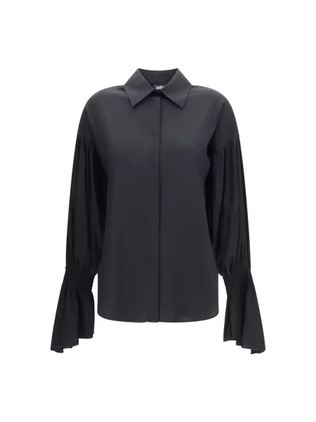 Jedwabna koszula Adidas By Stella Mccartney czarna