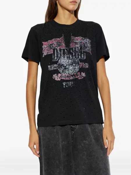 Tricou Diesel cu imagine negru