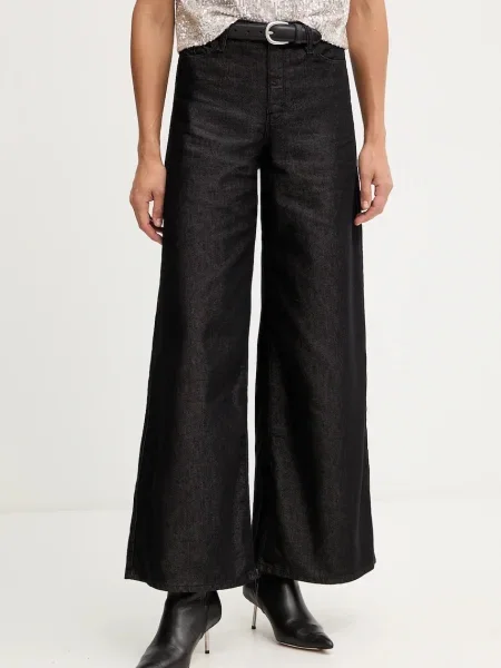 KARL LAGERFELD Blugi Wide Leg negru
