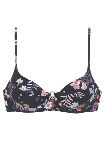 SUNSEEKER Sutien costum de baie albastru închis / lila / roșu pastel negru
