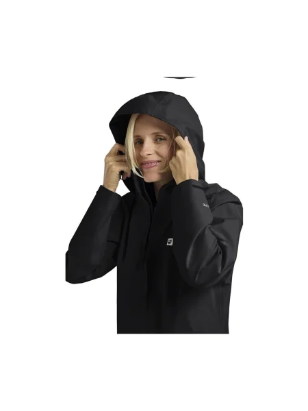 Dámska bunda do dažďa Jack Wolfskin Trailtime 2L black čierna