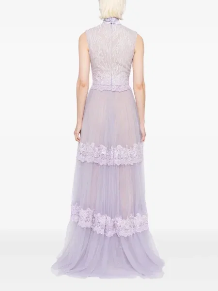 Rochie Saiid Kobeisy din dantelă de costum violet