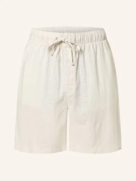 Calvin Klein Pyžamové Šortky Se Lnem krémová