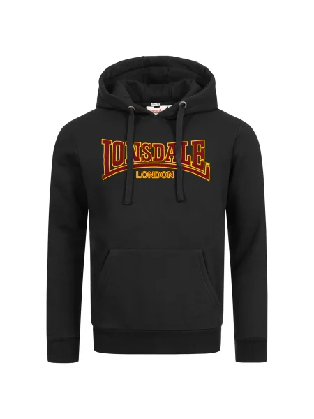 LONSDALE Majica Classic kari / rdeča črna