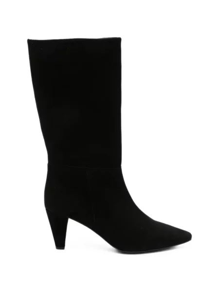 Botine Unisa din piele de căprioară negru
