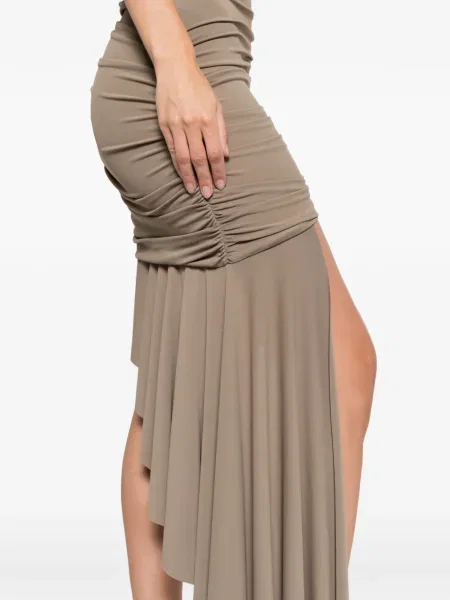 Rochie mini Amen drapată maro