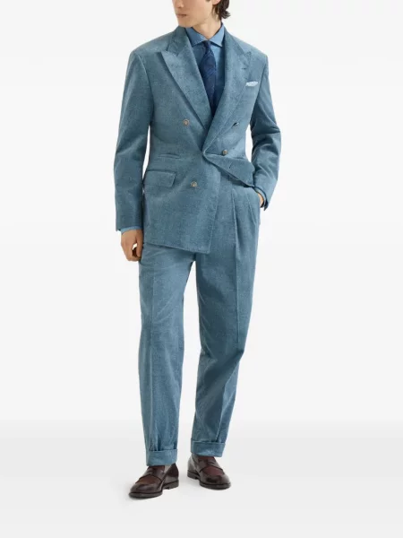 Pantaloni Brunello Cucinelli albastru