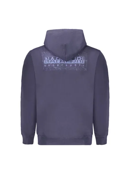 Bluza z kapturem Napapijri niebieska