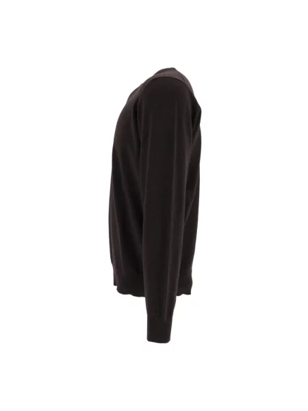 Dzianinowy sweter Filippo De Laurentiis brązowy