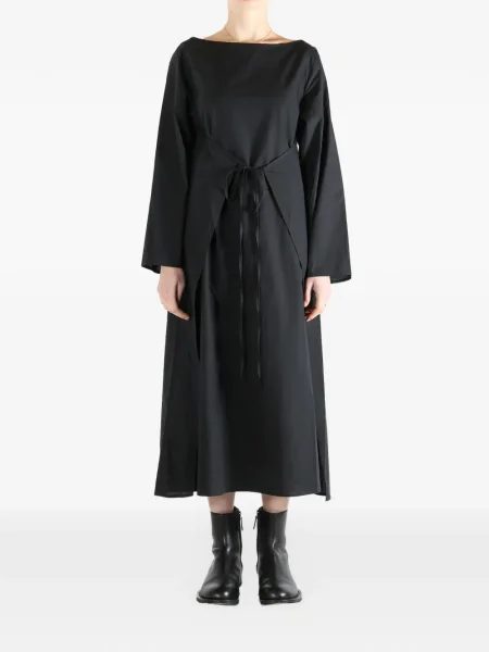 Rochie maxi Baserange până la genunchi de costum negru