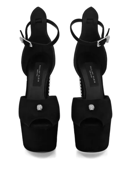 Sandale Philipp Plein cu platformă negru