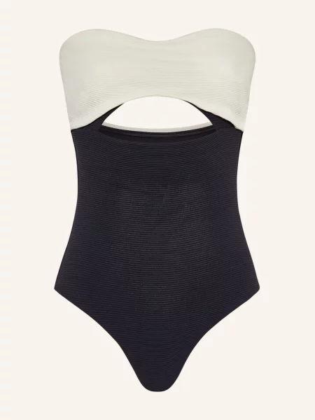 Jets Australia Bandeau Plavky Versa Rib černá/ krémová černé