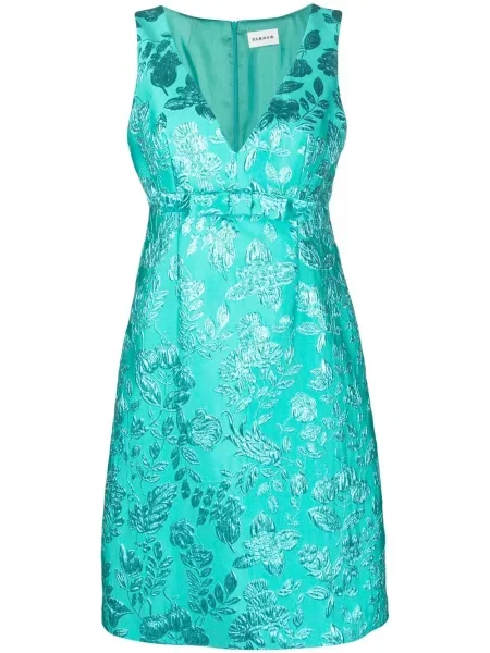 Rochie fără mâneci P.a.r.o.s.h. fără mâneci cu model floral verde