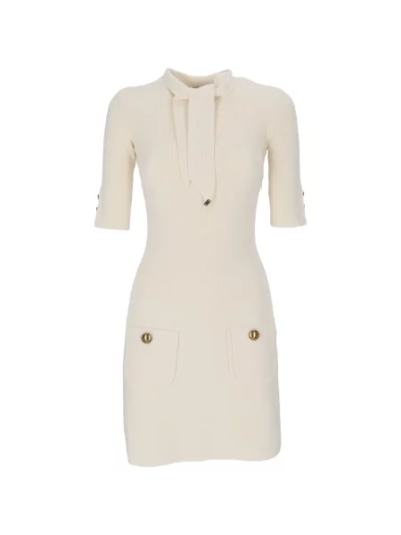 Rochie mini Elisabetta Franchi cu funde tricotate