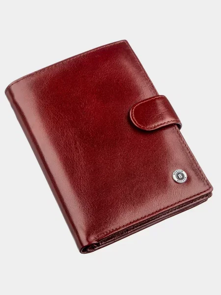 Кожаный кошелек Boston Leather Accessories коричневый