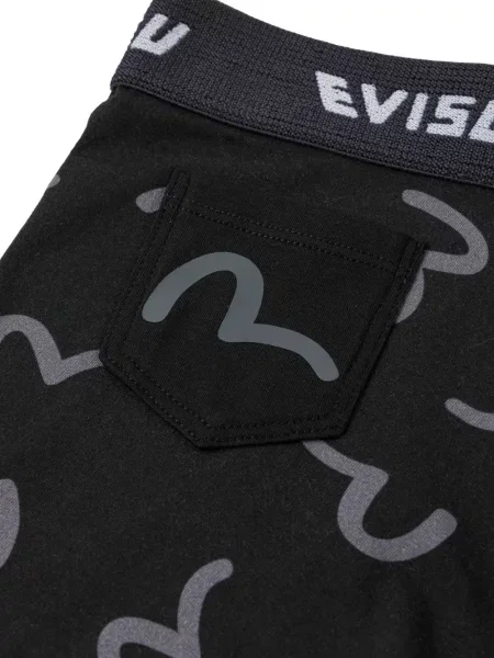 Boxeri Evisu cu imagine negru