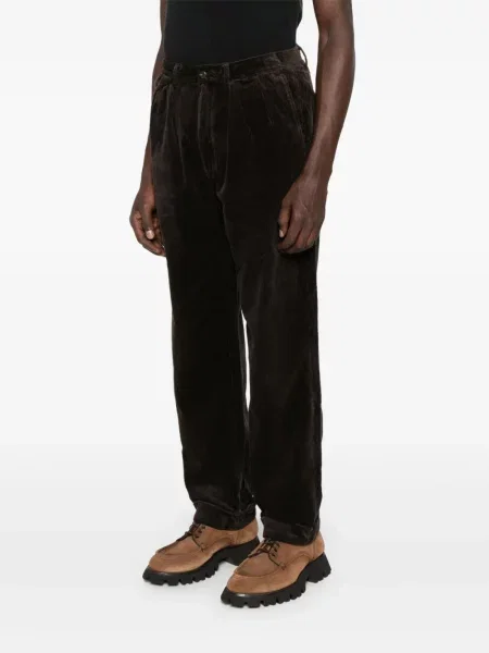 Pletena plisirana kapa Polo Ralph Lauren smeđa