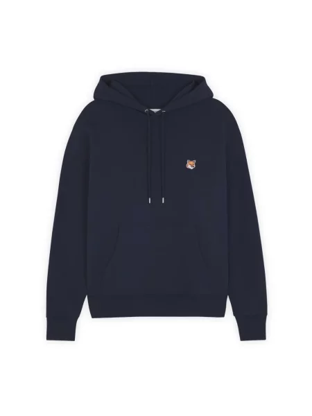 Mikina s kapucí Maison Kitsuné modrá