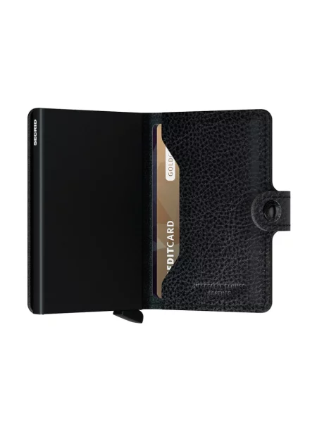 Portofel Secrid Miniwallet și maro negru