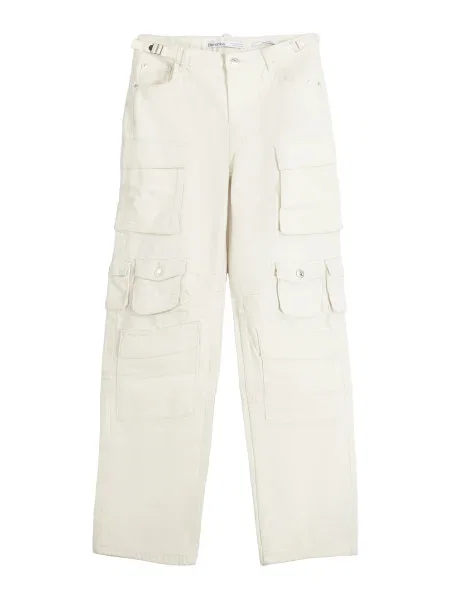 Bershka Pantaloni cu ecru