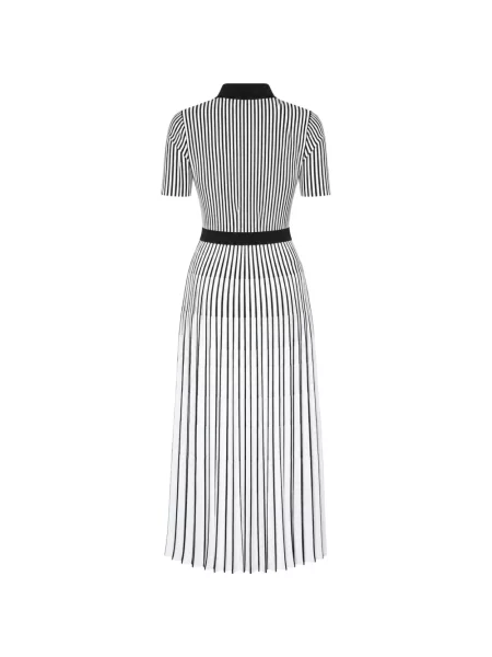 Rochie midi Karl Lagerfeld cu dungi alb