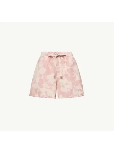 Pantaloni scurți Moncler cu model floral cu imagine roz