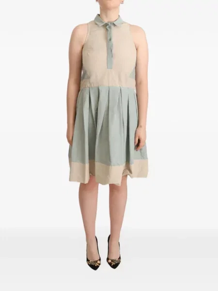 Rochie mini 'comeforbreakfast' în linie A albastru