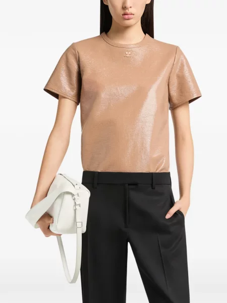 Тениска Courreges бродирана