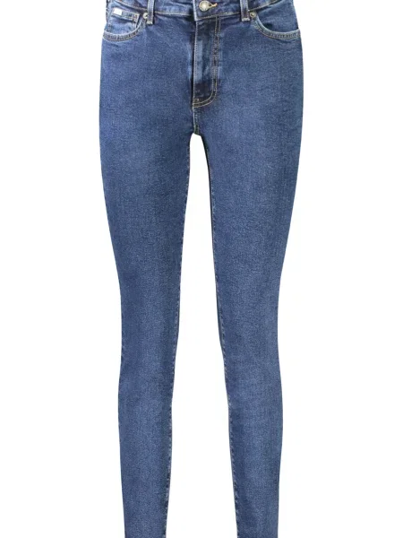 Skinny jeansy skinny Guess Jeans niebieskie