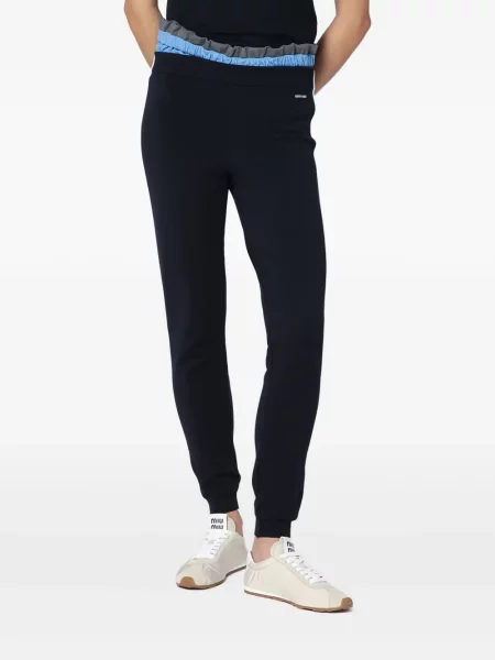 Pantaloni Miu Miu cu dungi albastru