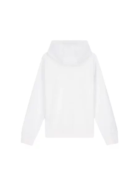 Bluza z kapturem Armani Exchange z kapturem biała