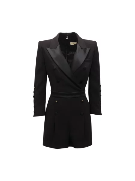 Krótki kombinezon krótki Elisabetta Franchi czarny