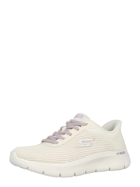 SKECHERS Nizke superge GO WALK FLEX CARLA lila / srebrna / off-bela bela