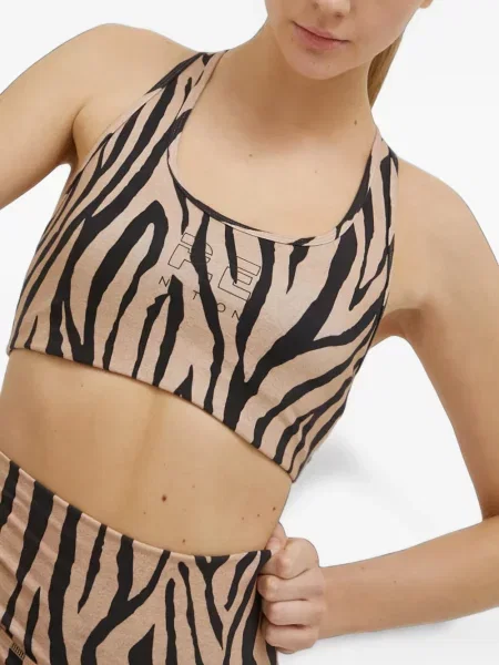 Sutien sport P.e Nation cu imagine cu model zebră