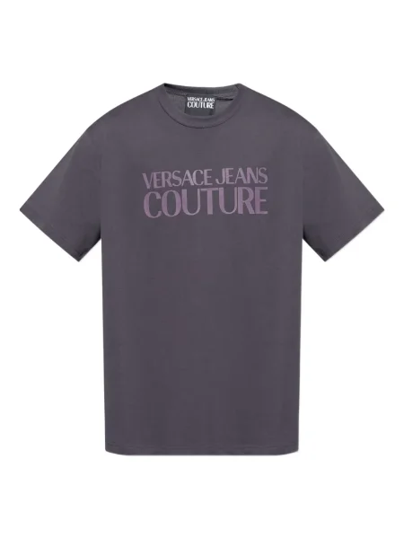 Tricou Versace Jeans Couture cu imagine violet