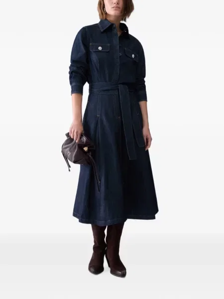 Lung rochie din denim Liu Jo albastru